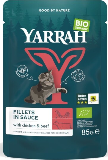 Yarrah Bio Økologisk Fileter I Saus Med Økologisk Okse 28 X 85 G
