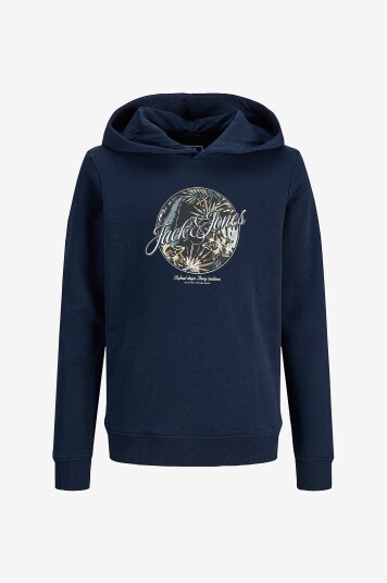 Jack & Jones Junior Hettegenser Jjhonolulu Shape Sweat Hood Jnr Blå