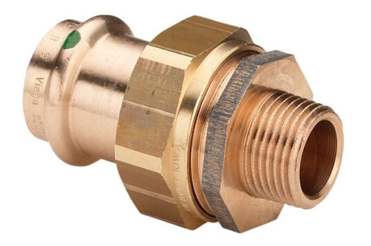 Viega Sanpress 54mm Pressfitting 2" Redusert Adapterforskruning