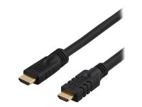 Deltaco HDMI-kabel 25m med Ethernet - Svart - Gold-plated Deltaco HDMI-kabel 25m med Ethernet - Svart - Gold-plated