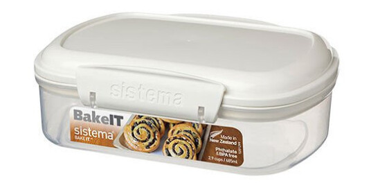 Sistema BAKE IT Oppbevaringsboks hvit 685 ml