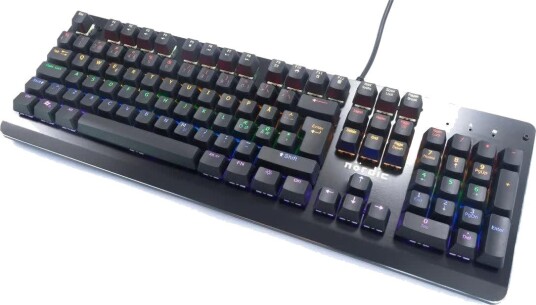 Nördic Kit3 RGB 3-i-1 Gamingpakke Mekanisk Xinda Blue Switch Tastatur RGB-Mus Musematte
