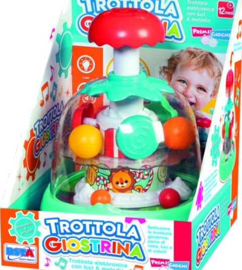 RSToys Primigiochi Elektronisk Snurrebass Med Lys Og Lyd