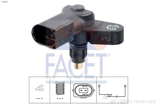 Bryter, ryggelys FACET 7.6253