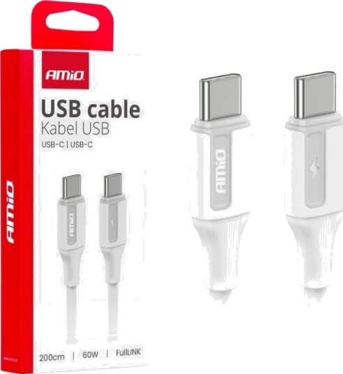 Usb-Kabel A Til Usb-C Usb-C 2 M Hvit