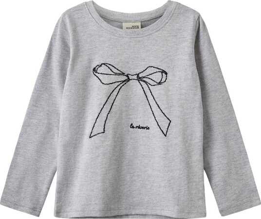 Sofire Schnoor Genser FleurKb Grey Melange m. Sløyfe Sofie Schnoor 6 år (116) Genser Grå