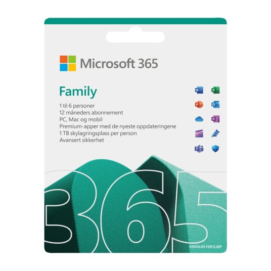 MICROSOFT 365 FAMILY PROGRAMVARE MICROSOFT 365 FAMILY PROGRAMVARE