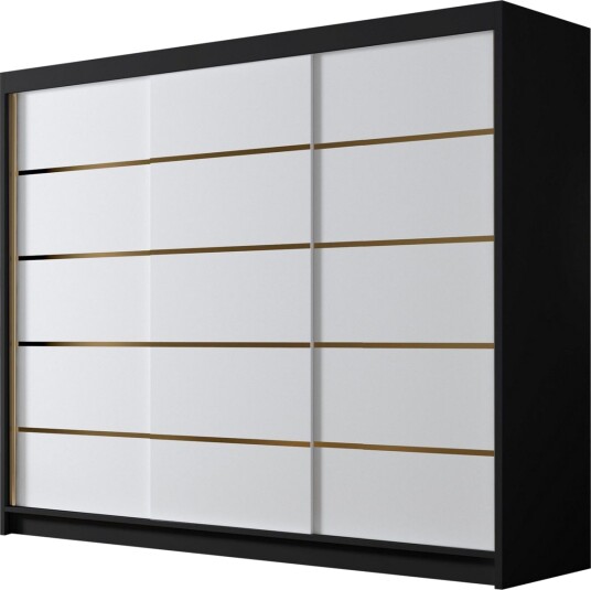 Cinerea Garderobe 250x215 cm - Hvit/Svart