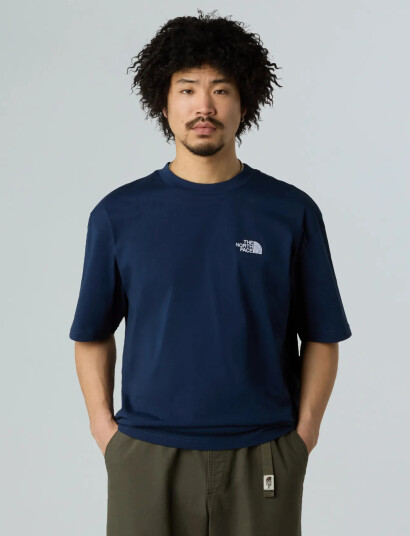 The North Face M Ss Essential Oversize Tee - Navy - XS The North Face M Ss Essential Oversize Tee - Navy - XS