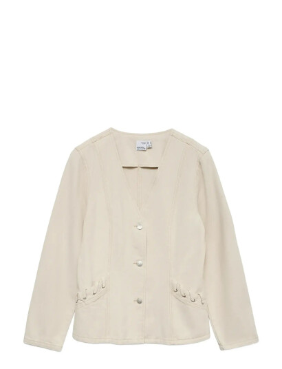 Vero Moda Vmleva Ls String Ecru Dnm Jacket CreaM Vero Moda Vmleva Ls String Ecru Dnm Jacket CreaM