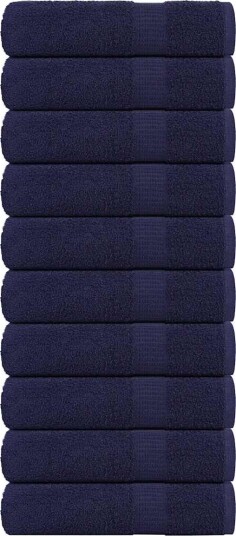 vidaXL Badehåndklær FROGN 10 stk marineblå 100x150 cm 360 gsm vidaXL Badehåndklær FROGN 10 stk marineblå 100x150 cm 360 gsm