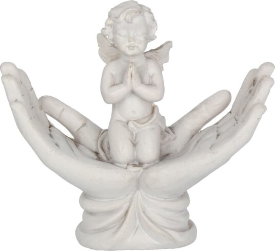 Raised to Heaven Engel i Beskyttende Hender Figur 11 cm