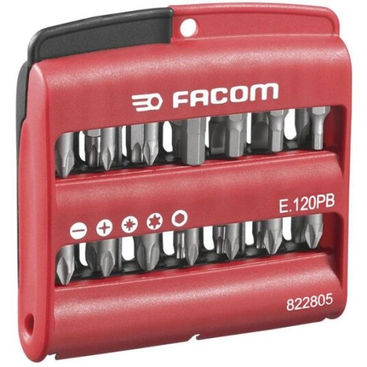 Facom E.120PB Bitssett i etui 28 stk High Performence Maskintilbehør & forbruk