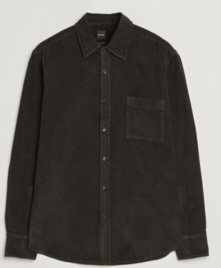 Boss ORANGE Relegant Corduroy Shirt Black