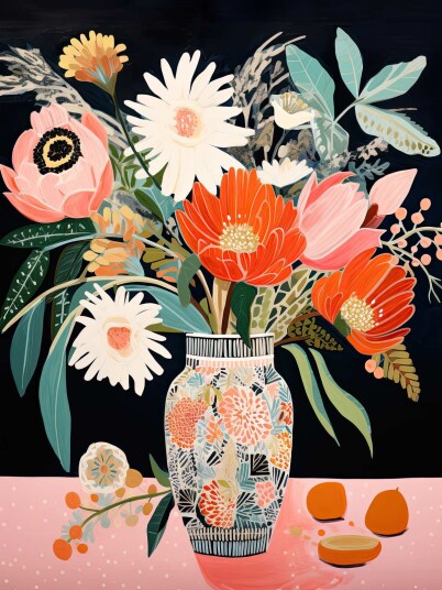 Plakat Blomst stilleben