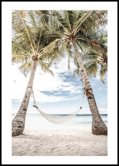 Hammock at the Beach Plakat Plakat / 30x40cm Hammock at the Beach Plakat Plakat / 30x40cm