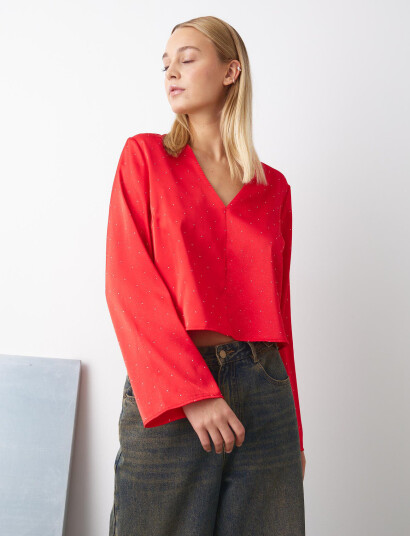 Noella Serafinella Blouse - Red - XS