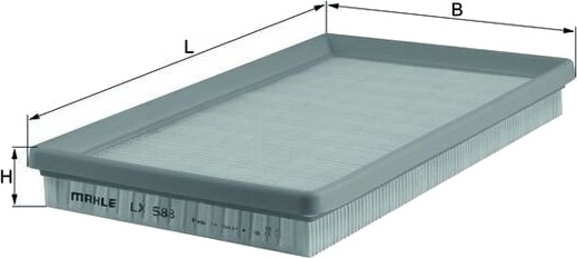 MAHLE LX 588 Luftfilter MAHLE LX 588 Luftfilter