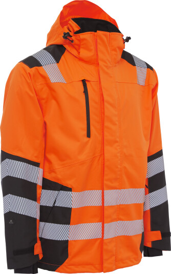 Elka Synlig Xtreme Resirkulert Jakke Fl.orange/sort 5XL