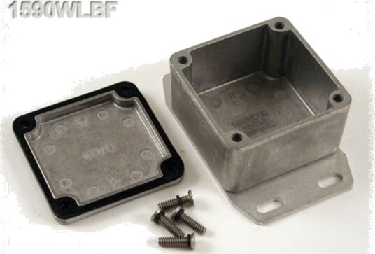 Hammond Electronics 1590WLBF 50,5 × 50,5 × 31 mm Aluminium Natur Kabinett