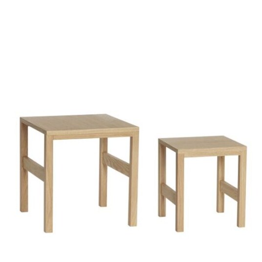 Hübsch Sidebord 2stk Natur FSC