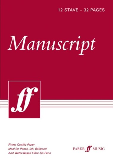 32page A4 Manuscript Book, 12stave 32page A4 Manuscript Book, 12stave