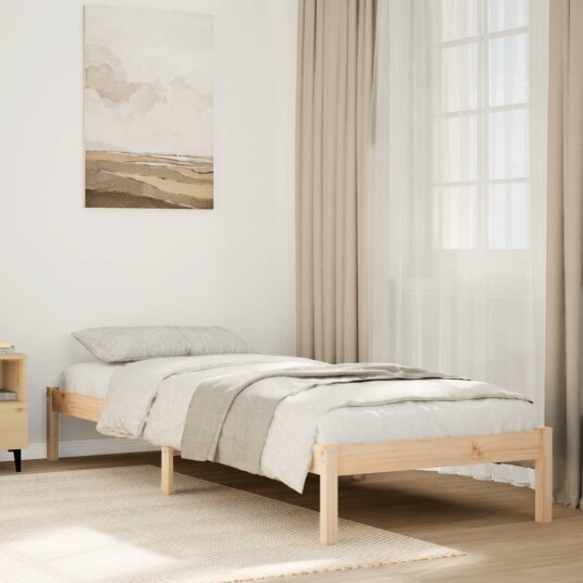 Ekstra lang sengeramme uten madrass 80x220 cm heltre furu