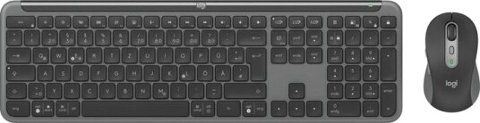 Logitech MK950 Slim Combo Trådløst Tastatur og Mussett QWERTZ Tysk Grafitt Logitech MK950 Slim Combo Trådløst Tastatur og Mussett QWERTZ Tysk Grafitt