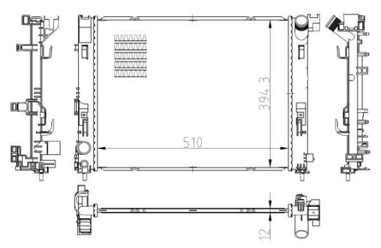 Radiator NRF 550038