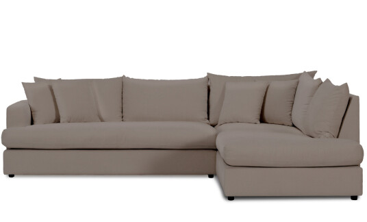 Soffadirekt BOLNUEVO L sofa Høyre Hel Pute Muldvarp Soffadirekt BOLNUEVO L sofa Høyre Hel Pute Muldvarp