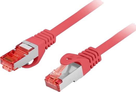Lanberg Pcf6 10Cu 0050 R Rj 45 Cat6 S/Ftp S Stp Rød 0,5 M