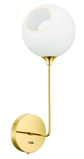 Design By Us Ballroom The Wall Vegglampe 57 cm White Snow/Gold