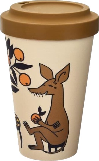 Nordicbuddies - Mummi reisekopp 45 cl Sniff spiser appelsiner beige