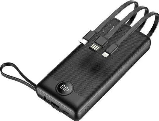 Powerbank 4Kom.Pl Powerbank Eksternt Batteri (Power Bank) Veger C20 - 20 000Mah (Micro + Type C + Lightning 8-Pins) Svart W2047 Powerbank 4Kom.Pl Powerbank Eksternt Batteri (Power Bank) Veger C20 - 20 000Mah (Micro + Type C + Lightning 8-Pins) Svart W2047