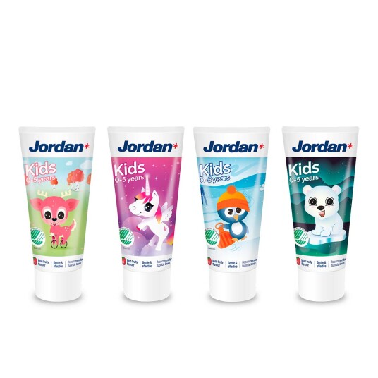 Jordan Kids Tannkrem for melketenner 0 5 år 50 ml