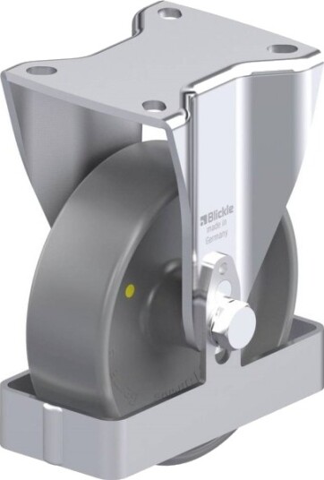 Blickle 939855 Bh-Po 125G-1-Els-Fs Faste Hjul I Stål, Hjuldiameter 125 Mm, Maks. Bæreevne 300 Kg, 1 Stk