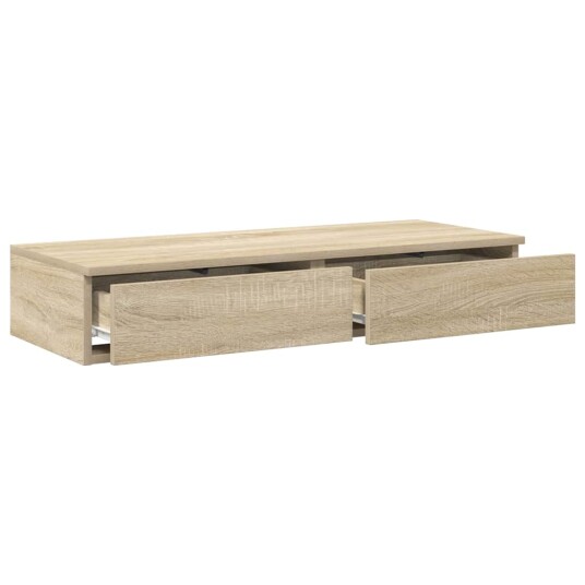 Sengeskuffer Sonoma Eik 80x36,5x16,5 cm Konstruert Tre