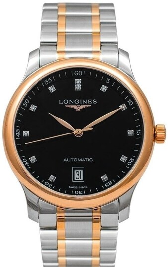 Longines Herreklokke L2.628.5.59.7 Master Sort/Rose gulltonet stål Longines Herreklokke L2.628.5.59.7 Master Sort/Rose gulltonet stål
