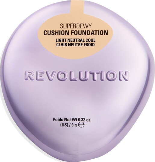 Revolution Beauty London Superdewy Cushion Foundation Light Neutral Co