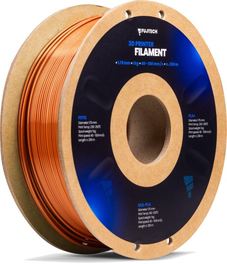 Fujtech Silk PLA Filament Kobber 1.75 mm