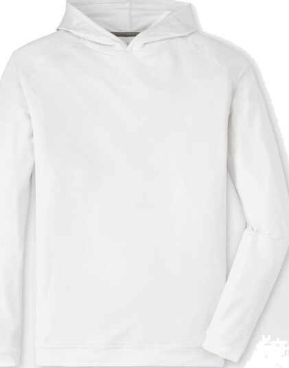 Peter Millar Pine Performance Hood Hvit Golfgenser herre White X Large