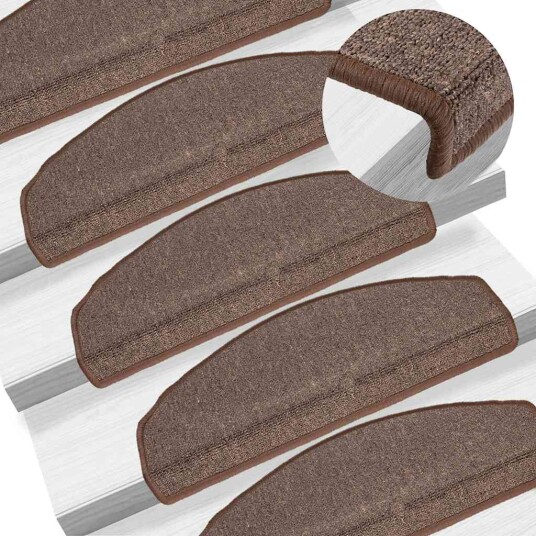  Trappematter 30 stk kaffe brun 65x24x4 cm 8721288458728