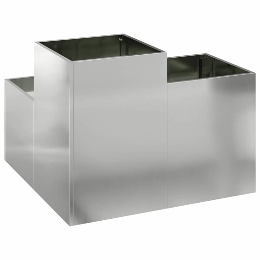  Hagekasse 80x80x60 cm Galvanisert Stål