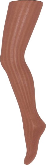 MP Bomull Rib Strømpe Copper Brown (80 / 1 år)