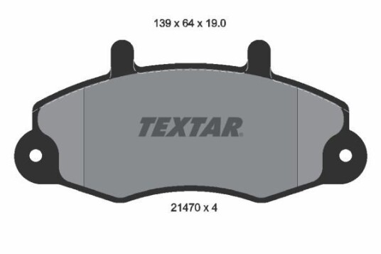 Bremseklosser TEXTAR 2147001 Bremseklosser TEXTAR 2147001