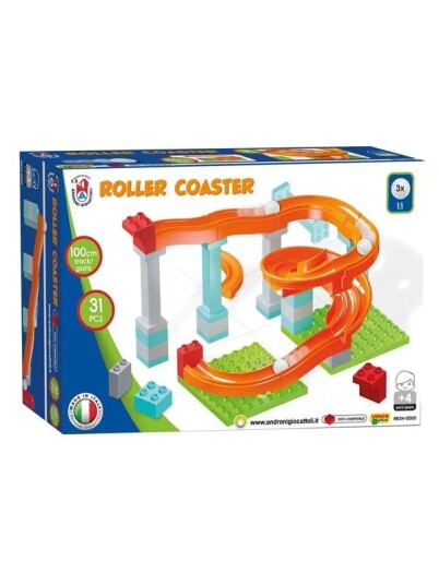 Androni Marble track Roller Coaster Set 31 pieces. Androni Marble track Roller Coaster Set 31 pieces.