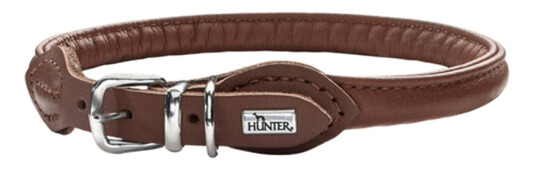 Hunter Rundt Mykt Hundehalsbånd Brun Liten/Middels Hunter Rundt Mykt Hundehalsbånd Brun Liten/Middels