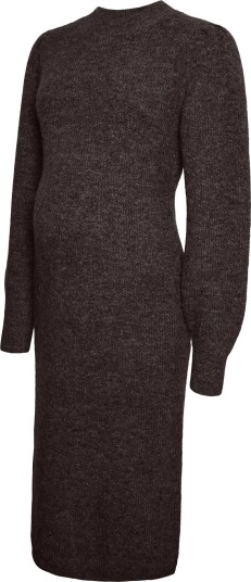 Vero Moda Maternity Vmmvilla Ls O Neck Dress Ga Lcs   CHOCOLATE TORTE   XL