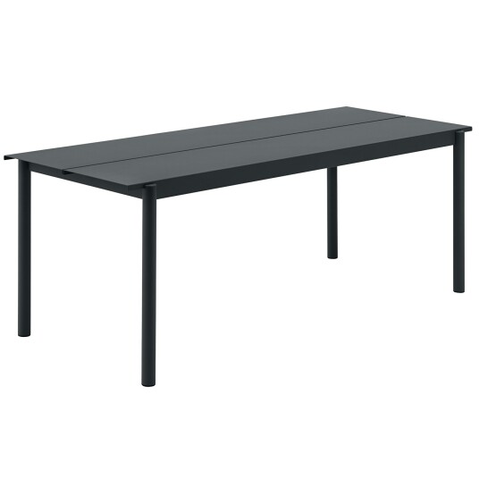 Linear Bord Stål 75x200 cm Antrasitt