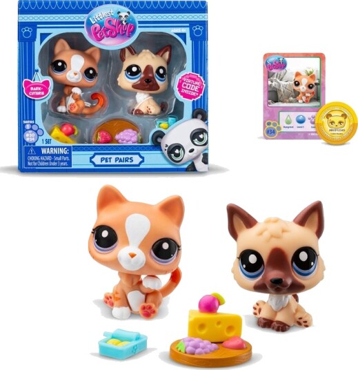 Littlest Petshop Pet Pair Figursett - Bark Cuterie Littlest Petshop Pet Pair Figursett - Bark Cuterie